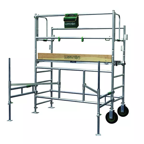 Echafaudage de jardin à pieds télescopiques - 3.25m haut. travail max