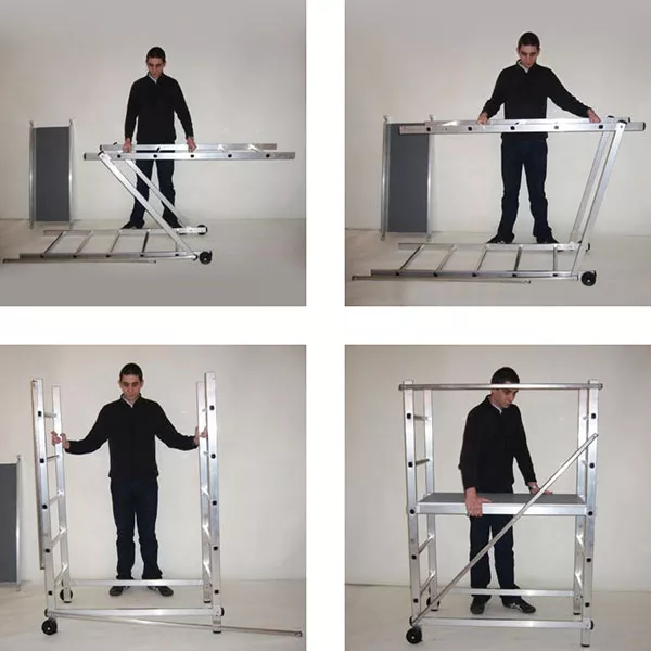 Echafaudage domestique - Passage de porte - Hauteur de travail max. 2.90m