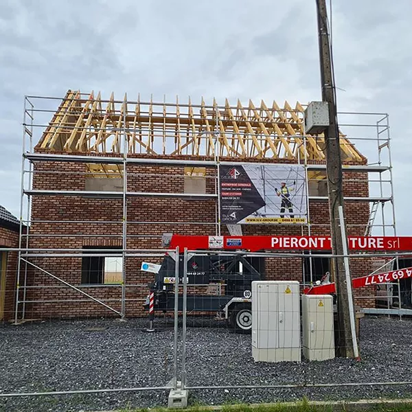 Echafaudage fixe alu 100m² - Version lisses, sous-lisses et diagonales