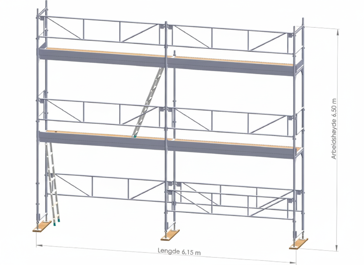 PACK D'ÉCHAFAUDAGE DE FAÇADE – 34 m²